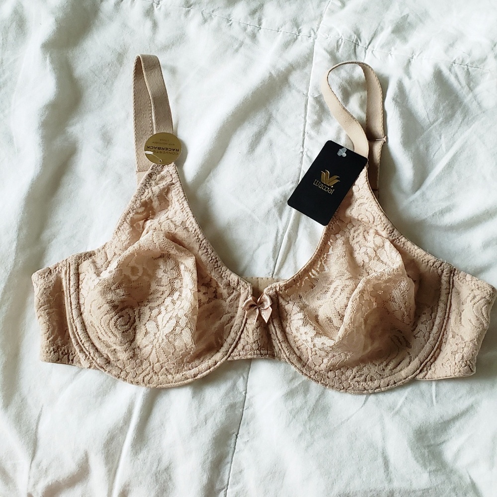 Lace Nude Wacoal Bra NWT size 38 B